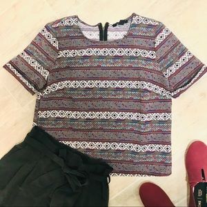 Tribal print Forever 21 top